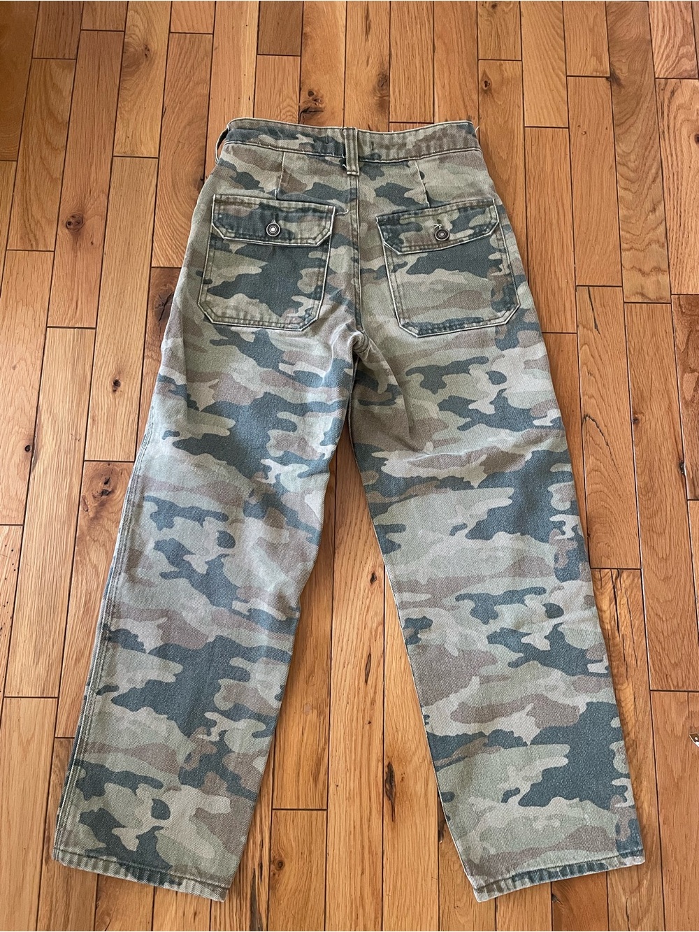 We the Free Remy Camo High Rise Utility Jeans - Picture 3 of 7